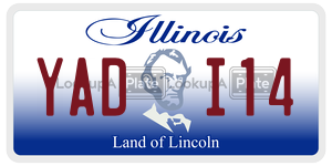 YADI14 license plate in Illinois