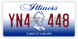 YN4448  license plate in IL