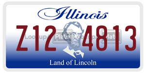 Z124813  license plate in IL