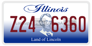 Z246360  license plate in IL