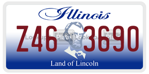 Z463690  license plate in IL