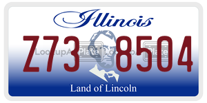 Z738504 license plate in Illinois
