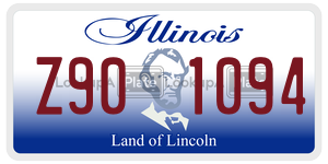 Z901094 license plate in Illinois