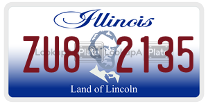 ZU82135 license plate in Illinois