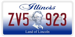 ZV5923  license plate in IL