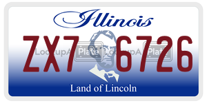 ZX76726  license plate in IL