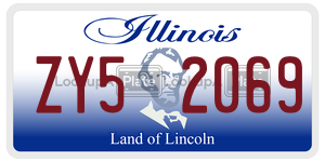 ZY52069 license plate in Illinois