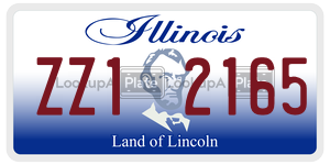 ZZ12165 license plate in Illinois
