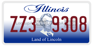 ZZ39308 license plate in Illinois