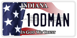 10DMAN  license plate in IN