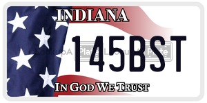 145BST  license plate in IN