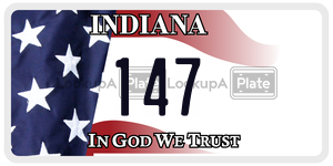 147 license plate in Indiana