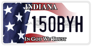 150BYH  license plate in IN