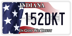 152DKT  license plate in IN