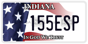 155ESP  license plate in IN