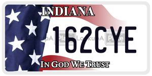 162CYE  license plate in IN