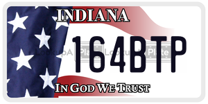 164BTP  license plate in IN