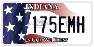 175EMH  license plate in IN