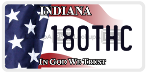 180THC  license plate in IN