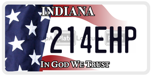 214EHP  license plate in IN