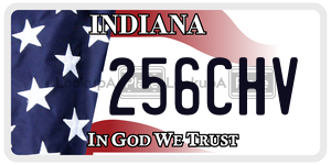 256CHV  license plate in IN