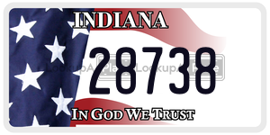 28738  license plate in IN