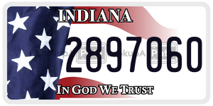 2897060  license plate in IN