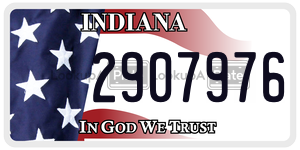 2907976  license plate in IN