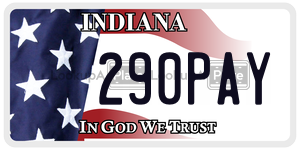 290PAY  license plate in IN