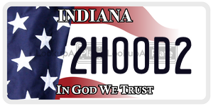 2HOOD2  license plate in IN