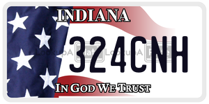 324CNH  license plate in IN