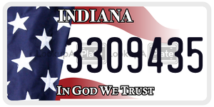 3309435 license plate in Indiana