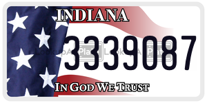 3339087  license plate in IN