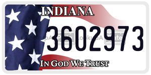 3602973 license plate in Indiana