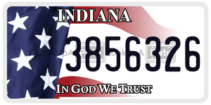3856326  license plate in IN