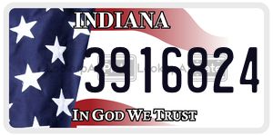 3916824  license plate in IN