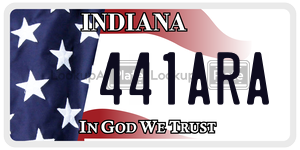 441ARA license plate in Indiana