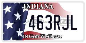 463RJL license plate in Indiana