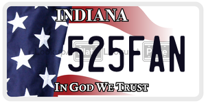 525FAN  license plate in IN