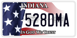 528DMA  license plate in IN