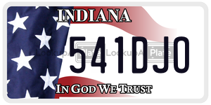 541DJO  license plate in IN