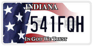 541FQH  license plate in IN