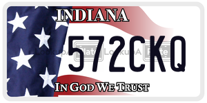 572CKQ  license plate in IN