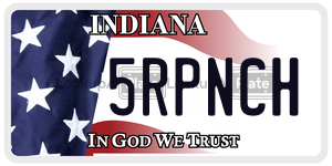 5RPNCH  license plate in IN