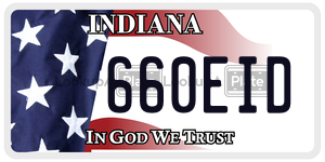 660EID  license plate in IN