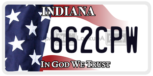 662CPW  license plate in IN