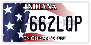 662LQP  license plate in IN