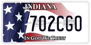 702CGO  license plate in IN