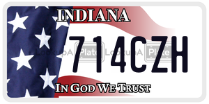 714CZH  license plate in IN
