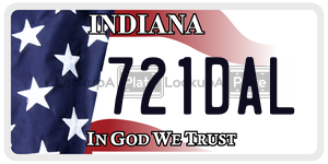 721DAL  license plate in IN